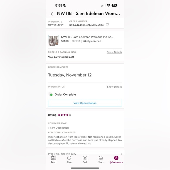 • ⭐️⭐️⭐️⭐️⭐️ • Seller Ratings •                        Shop with confidence! - Picture 3 of 6